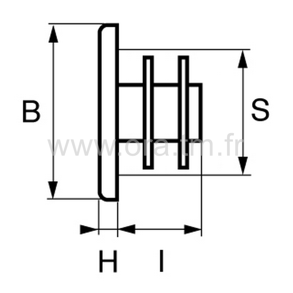 CTDAY - COUVRE TUBE A AILETTES - SECTION CYLINDRIQUE